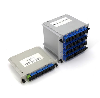Splitter PLC оптического волокна 1X4 1X8 1X16 1X32 для сети доступа FTTH